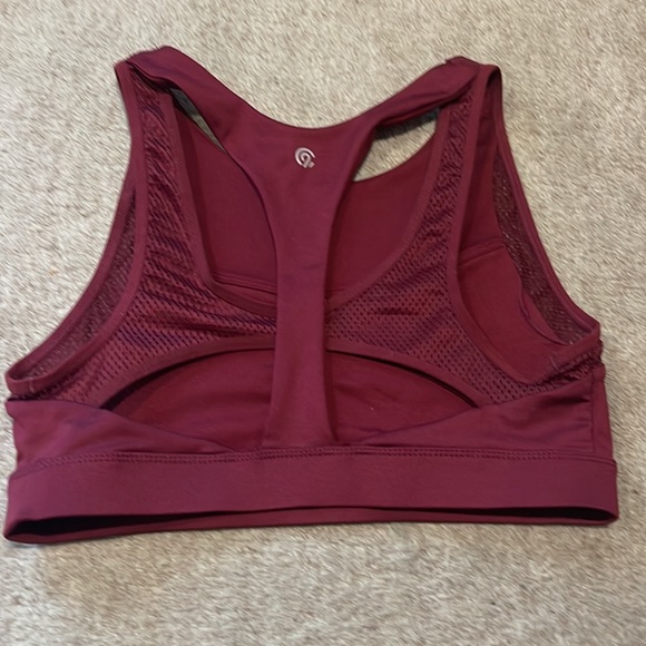 Champion C9 Duo Dry Women's Mulled Berry Stretch Sports Bra Size S - Picture 3 of 4